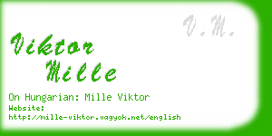 viktor mille business card